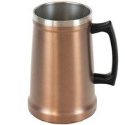 フォルテック ジョッキタンブラー 1000ml コッパー 冷たさキープ メガサイズ 真空断熱 (保温・保冷対応) RH-1772