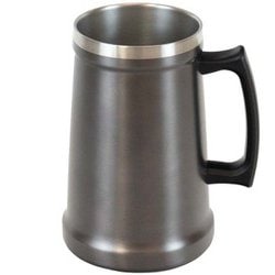 フォルテック ジョッキタンブラー 1000ml グレー 冷たさキープ メガサイズ 真空断熱 （保温・保冷対応） RH-1773