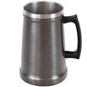 フォルテック ジョッキタンブラー 1000ml グレー 冷たさキープ メガサイズ 真空断熱 (保温・保冷対応) RH-1773