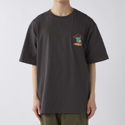 MENS 大人気 『California Bear』デザイン 半袖Tシャツ チャコールグレー LLサイズ 515501