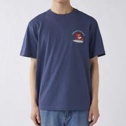 MENS 大人気 『California Bear』デザイン 半袖Tシャツ ネイビー Mサイズ 515501