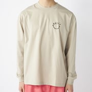 MENS ストレッチ軽量ロングTシャツ ベージュ Lサイズ 914472