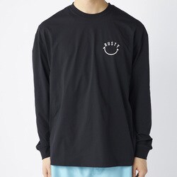 MENS ストレッチ軽量ロングTシャツ ブラック Lサイズ 914472
