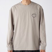 MENS ストレッチ軽量ロングTシャツ シルバーグレー Lサイズ 914472