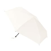5段遮光コンパクト折りたたみ傘 親骨/約長さ49cm 折りたたみ時/約長さ16cm ミルキーホワイト TU-0003-044