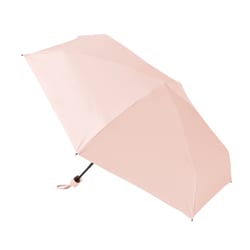5段遮光コンパクト折りたたみ傘 親骨/約長さ49cm 折りたたみ時/約長さ16cm ライトピンク TU-0003-030