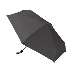 5段遮光コンパクト折りたたみ傘 親骨/約長さ49cm 折りたたみ時/約長さ16cm ブラック TU-0003-009