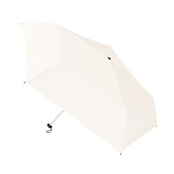 超軽量スリム遮光折りたたみ傘 親骨/約長さ50cm 折りたたみ時/約長さ21cm ミルキーホワイト TU-0004-044