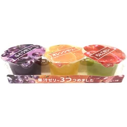 果汁ゼリー3つつめました 95g×3g