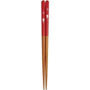 食洗箸 てるてるぼうず レッド 子供用 18cm 食洗機可 日本製 キッズ箸 093689