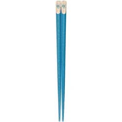 箸 きらきらバンビ 水色 18cm 日本製 子供 キッズ箸 100776