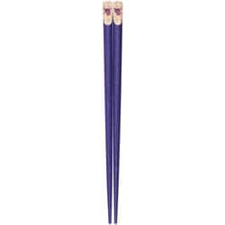 箸 きらきらバンビ 紫 18cm 日本製 子供 キッズ箸 100769