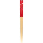 食洗箸 流れ星 赤 18cm 食洗機可 抗菌 日本製 子供 キッズ箸 144008