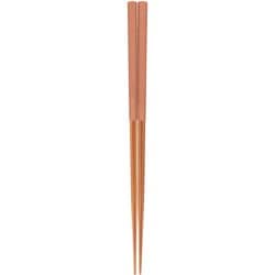 食洗箸 コロン ピンク 23cm 食洗機可 抗菌 先角 日本製 145258