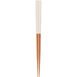 食洗箸 コロン ホワイト 23cm 食洗機可 抗菌 先角 日本製 145265