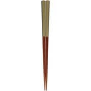 食洗箸 八角悠然 利休茶 緑 24cm 食洗機可 日本製 145470