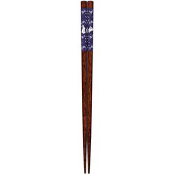 食洗箸 兎の花便り ブルー 23cm 食洗機可 日本製 149102