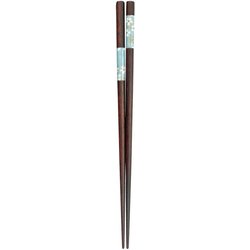 食洗箸 市松和み桜 ブルー 23cm 食洗機可 日本製 147740