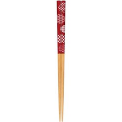 食洗箸 和紋手鞠 赤 23cm 食洗機可 日本製 148501