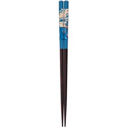 食洗箸 咲き渡り 青 23cm 先角 食洗機可 日本製 149126