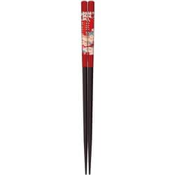 食洗箸 咲き渡り 赤 23cm 先角 食洗機可 日本製 149133