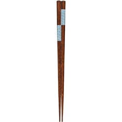 食洗箸 八角朝桜 ブルー 23cm 先角 食洗機可 日本製 148631
