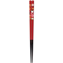 食洗箸 天丸舞妓 赤 23cm 先角 食洗機可 日本製 147795