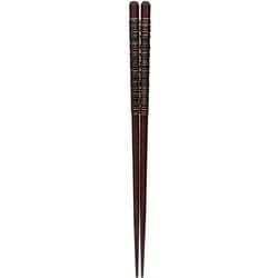 食洗箸 八角金紗 黒 23cm 先角 食洗機可 日本製 148778