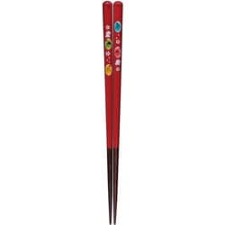 食洗箸 彩雫 富士 赤 23cm 食洗機可 日本製 148945