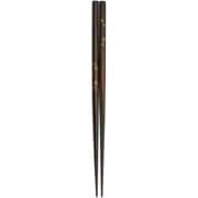 箸 竹物語 茶 22.5cm 先角 日本製 075166