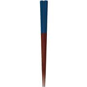 箸 漆八角鉄木 青 23cm 漆塗り 日本製 145227