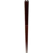 箸 六角漆 溜 25cm 箸先漆塗り 日本製 117019