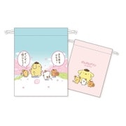 PRN-022 サンリオキャラクターズ ポムポムプリン チームプリン マチ付き巾着 ひとコマ