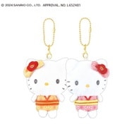 126492 サンリオキャラクターズ ニコぬいキーホルダー 和風 ハローキティ・ミミィ