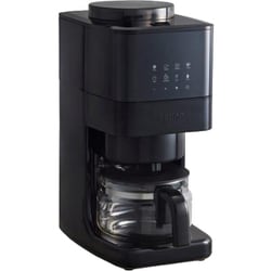 全自動コーヒーメーカー コーン式 ミル付き ブラック BOE144-BK
