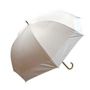 長傘 晴雨兼用傘 ブラックコーティング ドームタイプ 60cm バイカラー/ベージュ×ホワイト UJ-2562 uj25blackdome