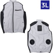 TKCV25SGY3L [圧倒的に冷える 冷蔵服4 シルバーグレー 3L]