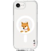 ABF27528i16E [iPhone 16e用 MagSafe対応 クリアケース しばたさん のぞき柴]