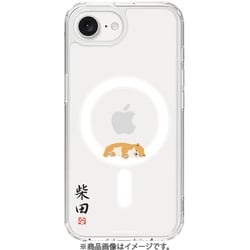 ABF27529i16E [iPhone 16e用 MagSafe対応 クリアケース しばたさん 昼寝]