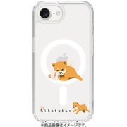 ABF27530i16E [iPhone 16e用 MagSafe対応 クリアケース しばたさん ボール取ってきて]
