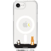 ABF27532i16E [iPhone 16e用 MagSafe対応 クリアケース しばたさん お月見]