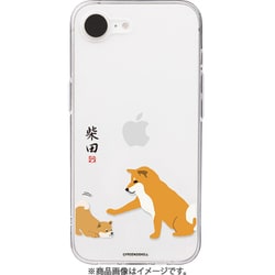 ABF27536i16E [iPhone 16e用 ソフトクリアケース しばたさん 子犬]