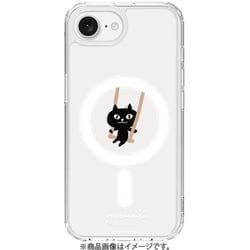 ABF27542i16E [iPhone 16e用 MagSafe対応 クリアケース ネコマンジュウ ブランコ]