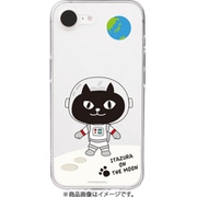 ABF27544i16E [iPhone 16e用 ソフトクリアケース ネコマンジュウ キャットウォーク オン ザ ムーン]