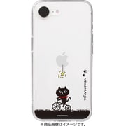 ABF27545i16E [iPhone 16e用 ソフトクリアケース ネコマンジュウ サイクリング]
