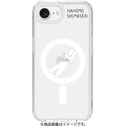 ABF27555i16E [iPhone 16e用 MagSafe対応 クリアケース なにもしないうさぎ なにもしません“デフォルト”うさぎ]