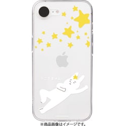 ABF27556i16E [iPhone 16e用 ソフトクリアケース なにもしないうさぎ 星降る空ですがなにもしません]