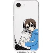 ABF27557i16E [iPhone 16e用 ソフトクリアケース 夜は猫といっしょ キュルガ（withフータ）]