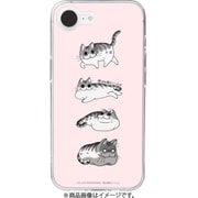 ABF27559i16E [iPhone 16e用 ソフトクリアケース 夜は猫といっしょ キュルガ（パターン）]