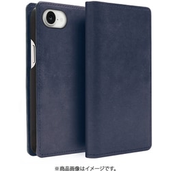 ABS27510i16E [iPhone 16e用 MARGOTイタリアンレザー MagSafe対応 ダイアリーケース ネイビー]